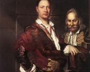 维托雷吉斯兰蒂 - Portrait of Giovanni Secco Suardo and his Servant